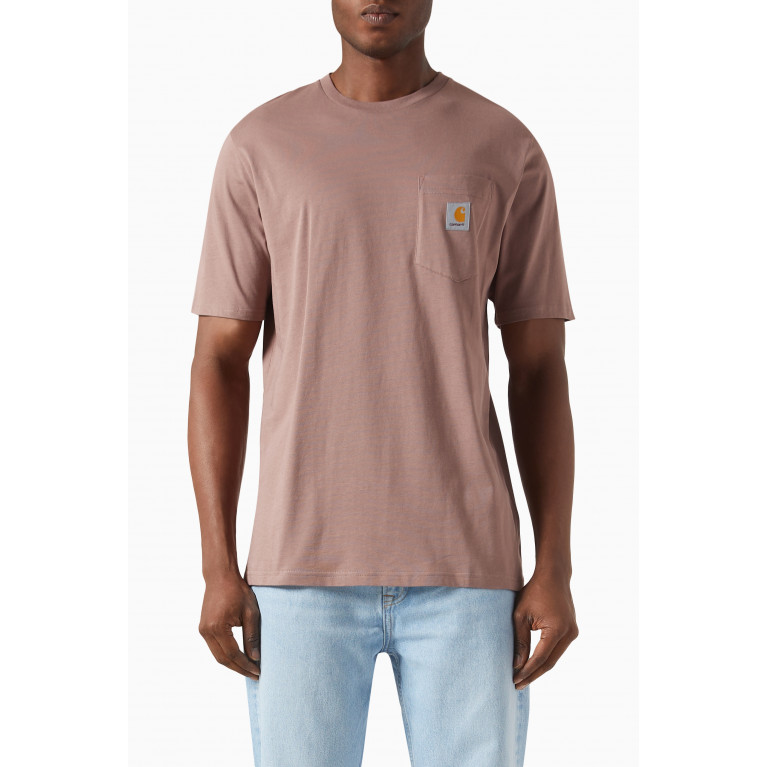Carhartt WIP - Patch Pocket T-shirt in Cotton Jersey Pink