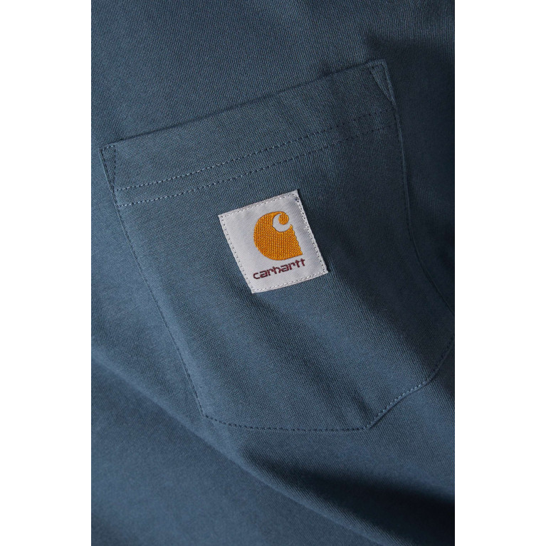 Carhartt WIP - Patch Pocket T-shirt in Cotton Jersey Blue