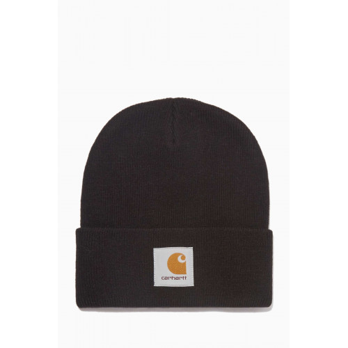 Carhartt WIP - Short Watch Hat in Acrylic Rib-knit Black