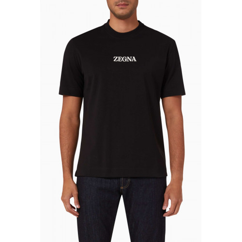 Zegna - #UseTheExisting™ Logo T-shirt in Cotton-jersey