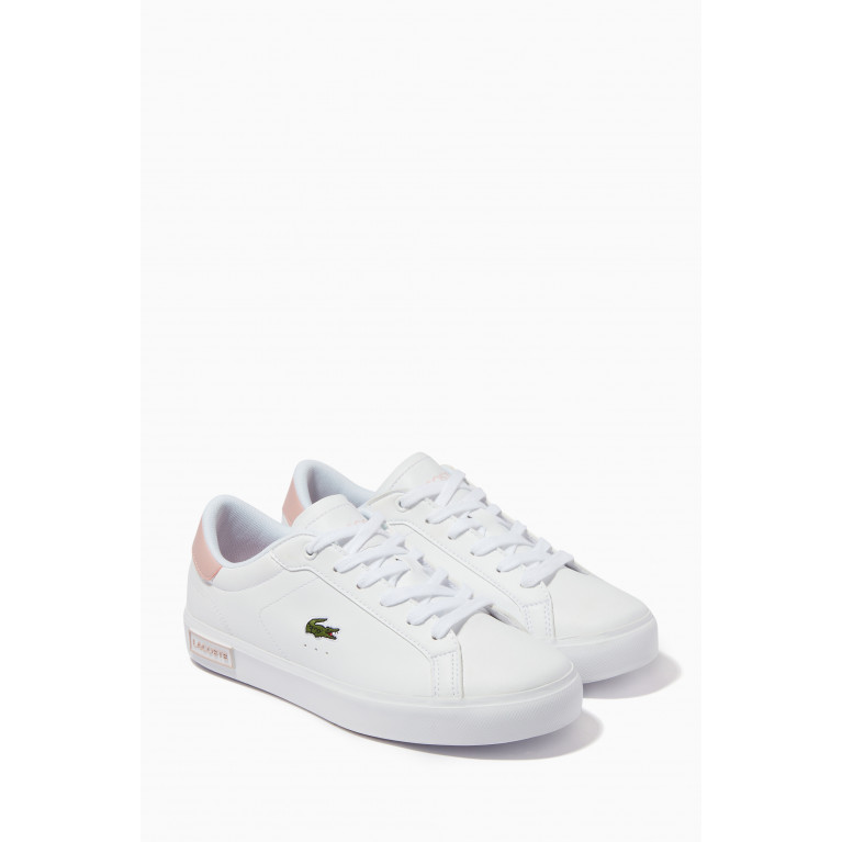 Lacoste - Powercourt Sneakers in Synthetic Leather White