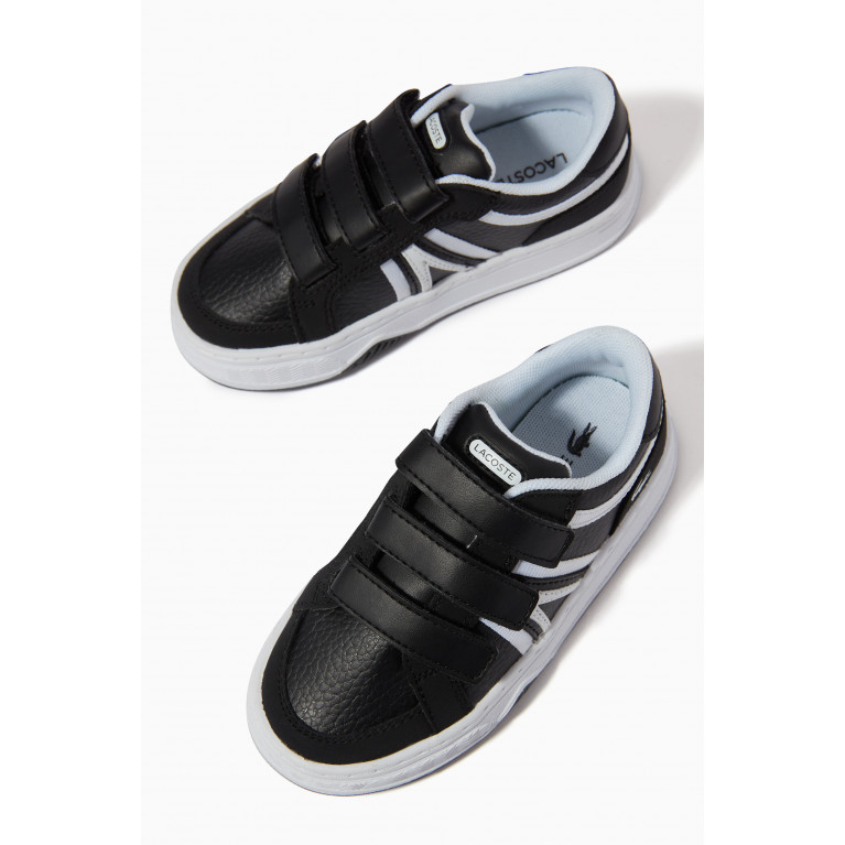 Lacoste - L001 Sneakers in Faux Leather Black