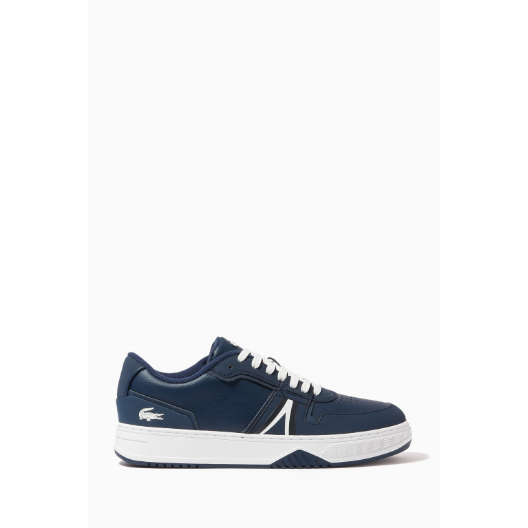 Lacoste - L001 Trainers in Smooth & Faux Leather Blue