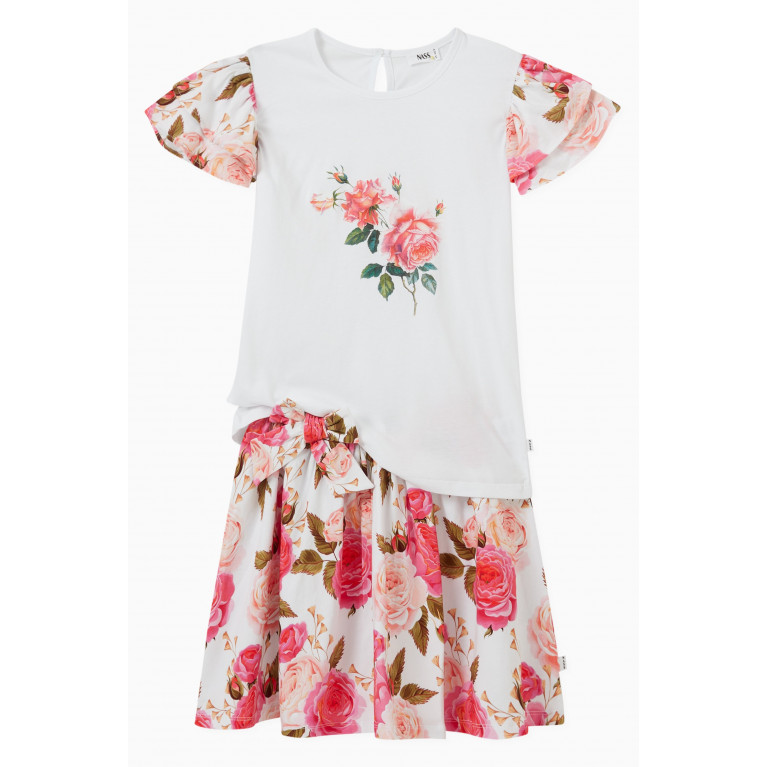 NASS - Sarah Rose Print Skirt in Cotton