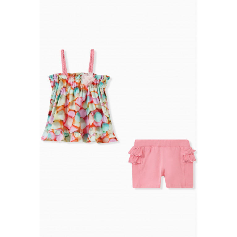 NASS - Marshmallow Top & Shorts Set in Cotton