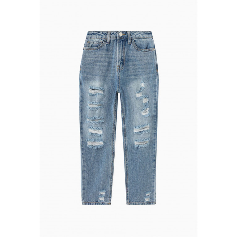 Habitual - Distressed High-Rise Jeans in Denim