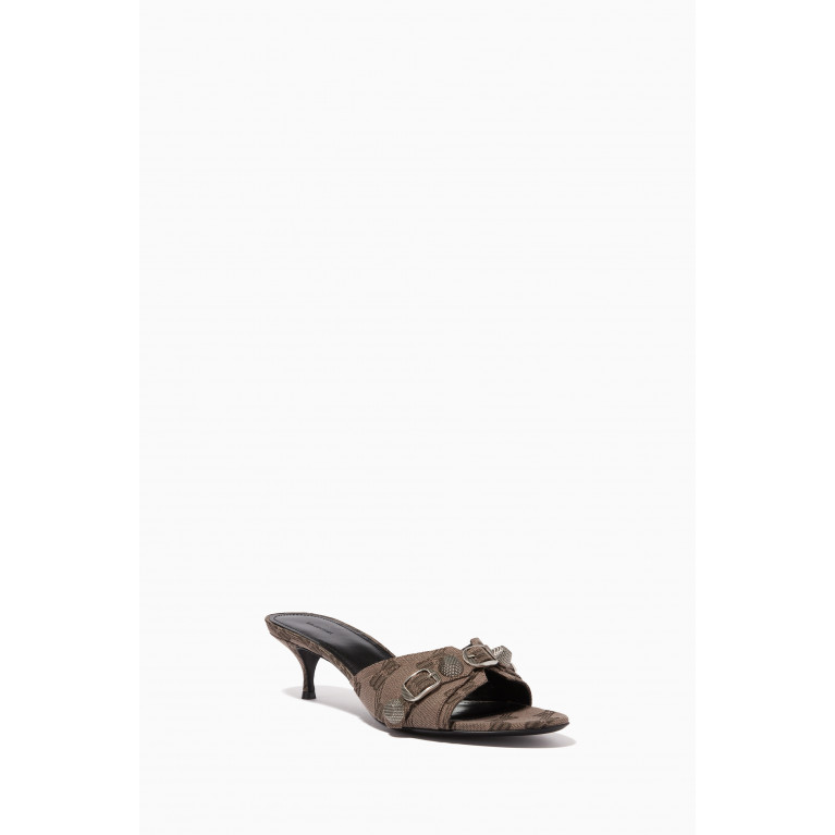 Balenciaga - Cagole 50 Sandals in BB Monogram Jacquard