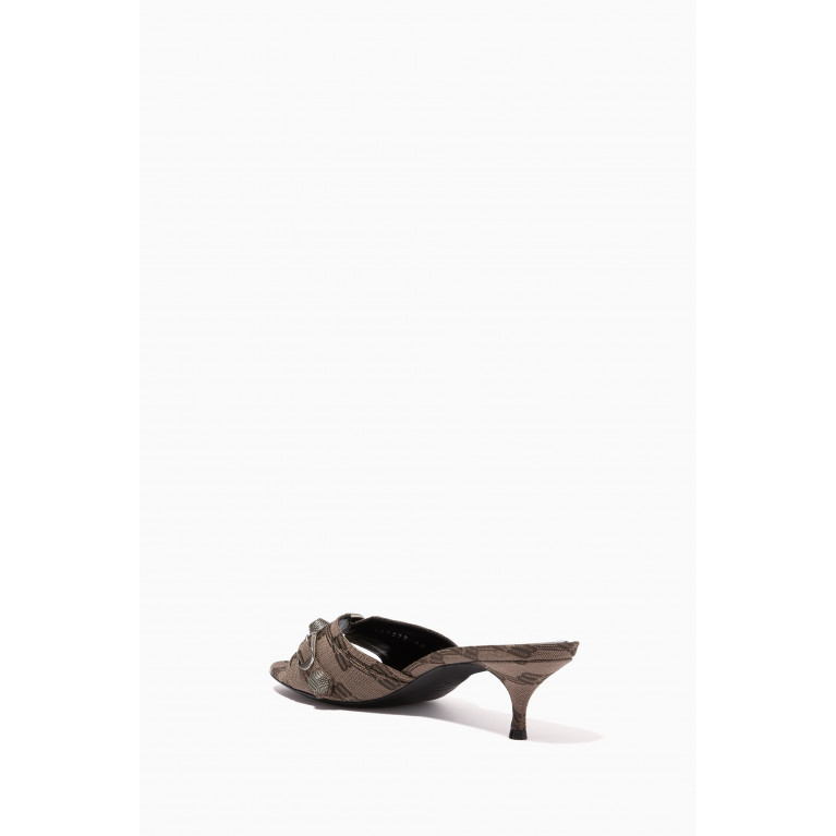 Balenciaga - Cagole 50 Sandals in BB Monogram Jacquard