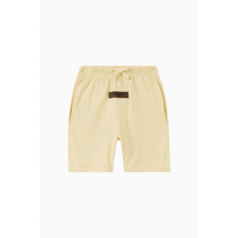 Fear of God Essentials - Drawstring Logo Shorts in Cotton-jersey