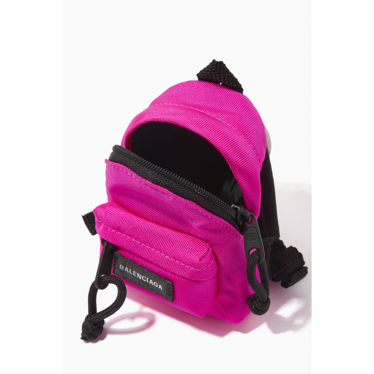 Balenciaga - Micro Backpack Keyring in Recycled Nylon
