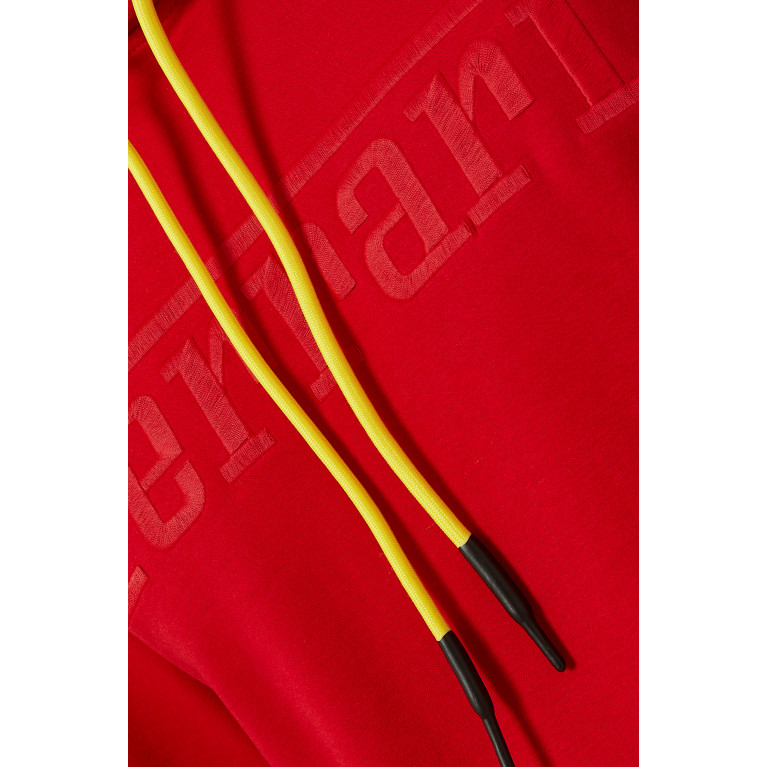 Ferrari - Logo Sweatshirt in Recycled Scuba Fabric Red