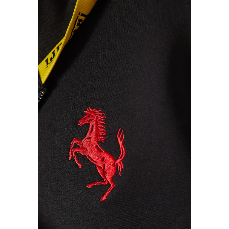 Ferrari - Ribbon Logo Hoodie in Stretch-fleece