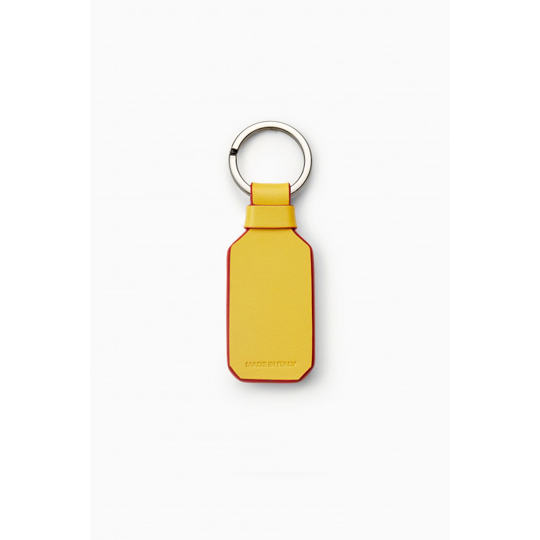 Ferrari - Icon Key Holder in Leather Yellow