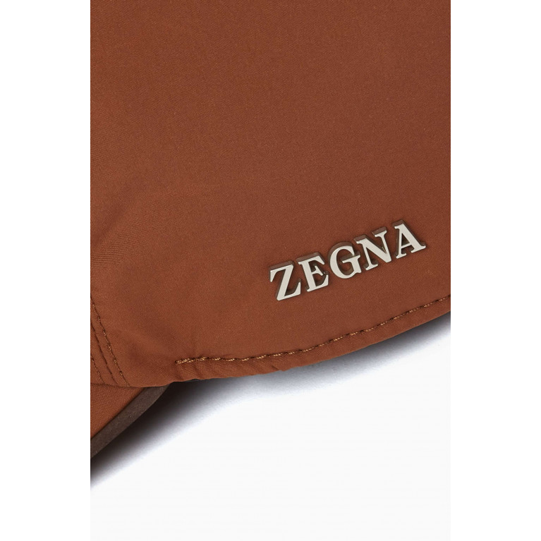 Zegna - Baseball Cap in Technical Fabric Brown
