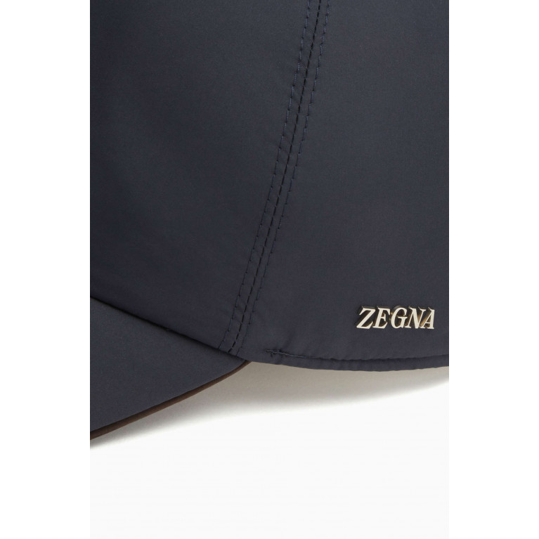 Zegna - Zephyr Baseball Cap in Technical Fabric Blue