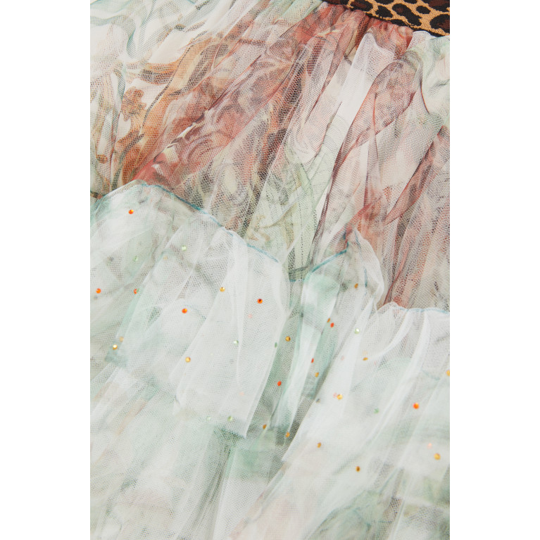 CAMILLA - Tiger Trap Frill Skirt in Cotton