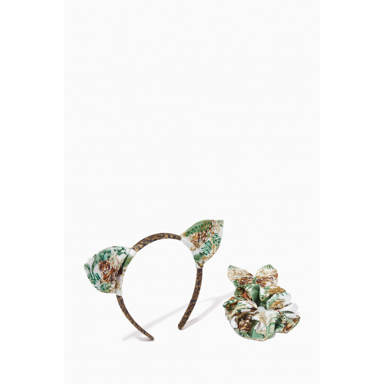 CAMILLA - Headband & Scrunchie Set in Polyester