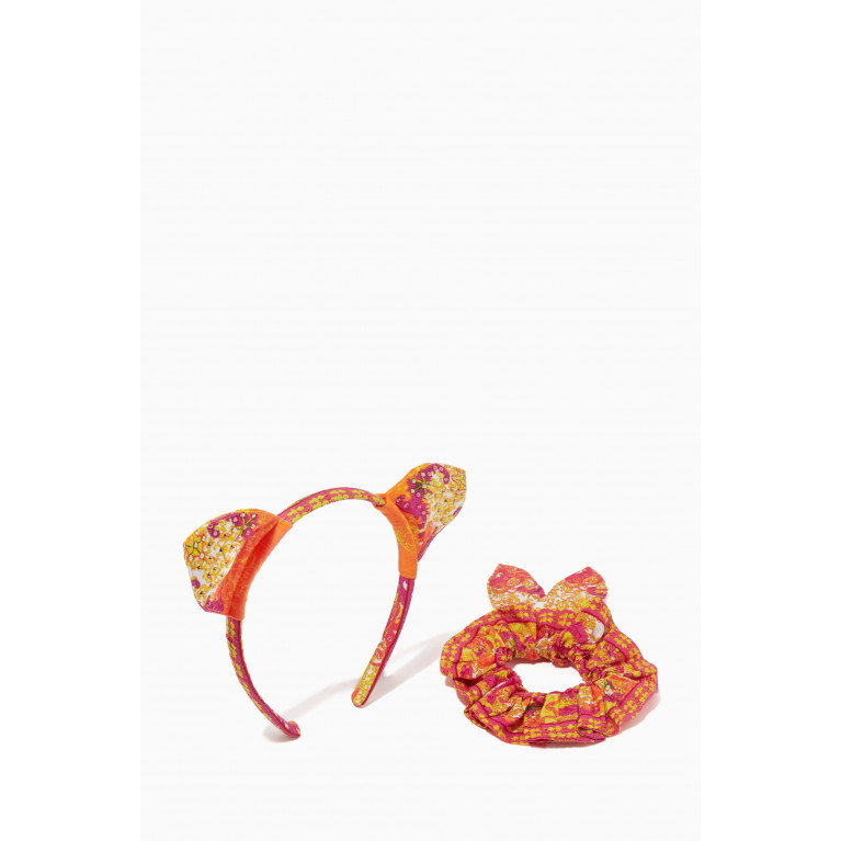 CAMILLA - Headband & Scrunchie Set in Polyester