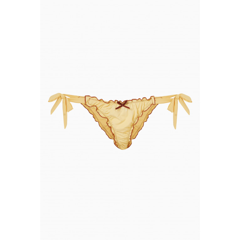 Frankies Bikinis - x Gigi Hadid Colby Bikini Bottoms Gold