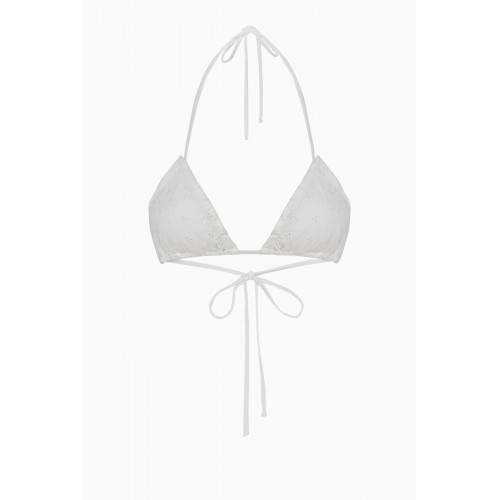 Frankies Bikinis - x Gigi Hadid Tia Eyelet Triangle Bikini Top