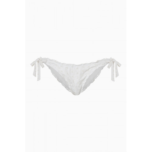 Frankies Bikinis - x Gigi Hadid Colby Eyelet String Bikini Bottoms