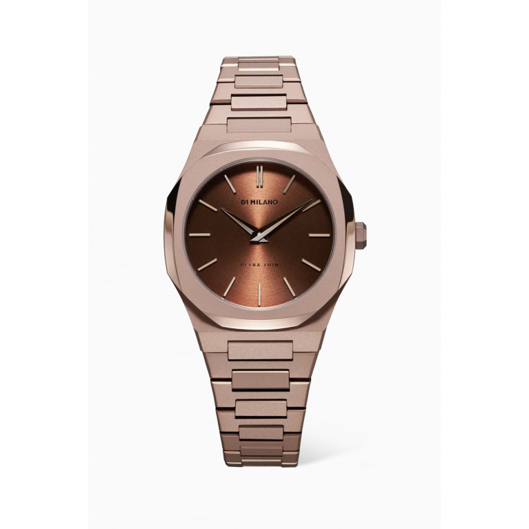 D1 Milano - Chocolatino Ultra Thin Bracelet Watch, 34mm