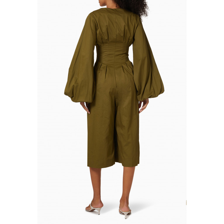 Andrea Iyamah - Nia Culotte Jumpsuit in Cotton