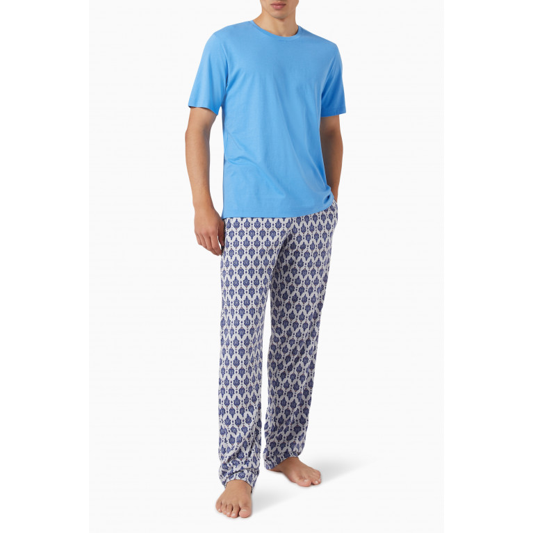 Hanro - Night & Day Pants in Cotton Blue