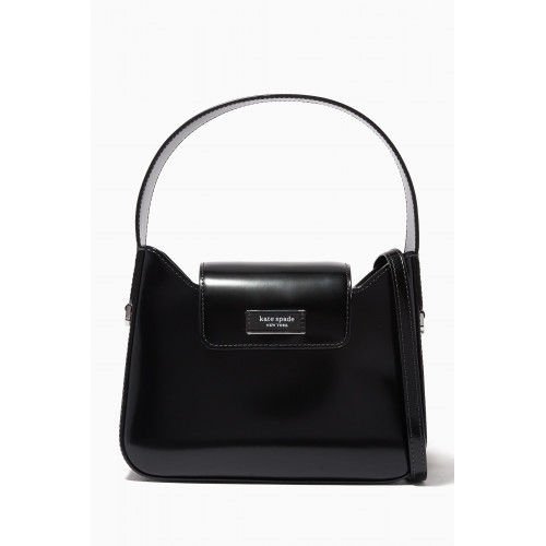 Kate Spade New York - Mini Sam Icon Hobo Bag in Spazzolato Leather Black