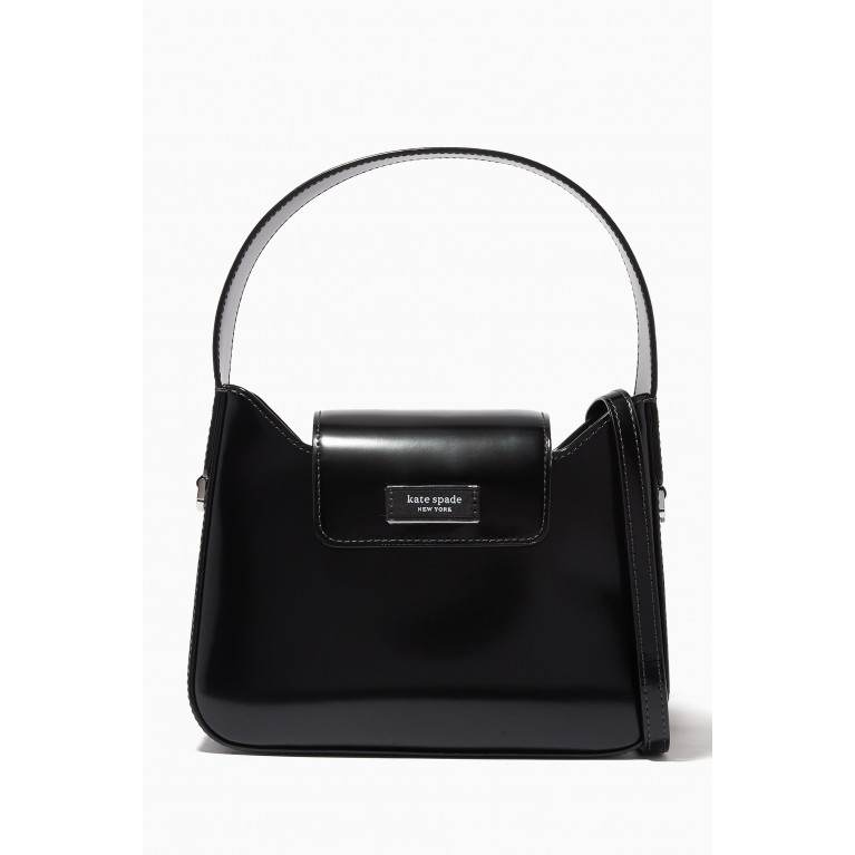Kate Spade New York - Mini Sam Icon Hobo Bag in Spazzolato Leather Black