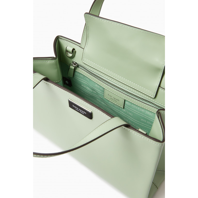 Kate Spade New York - Small Sam Icon Tote Bag in Spazzolato Leather Green