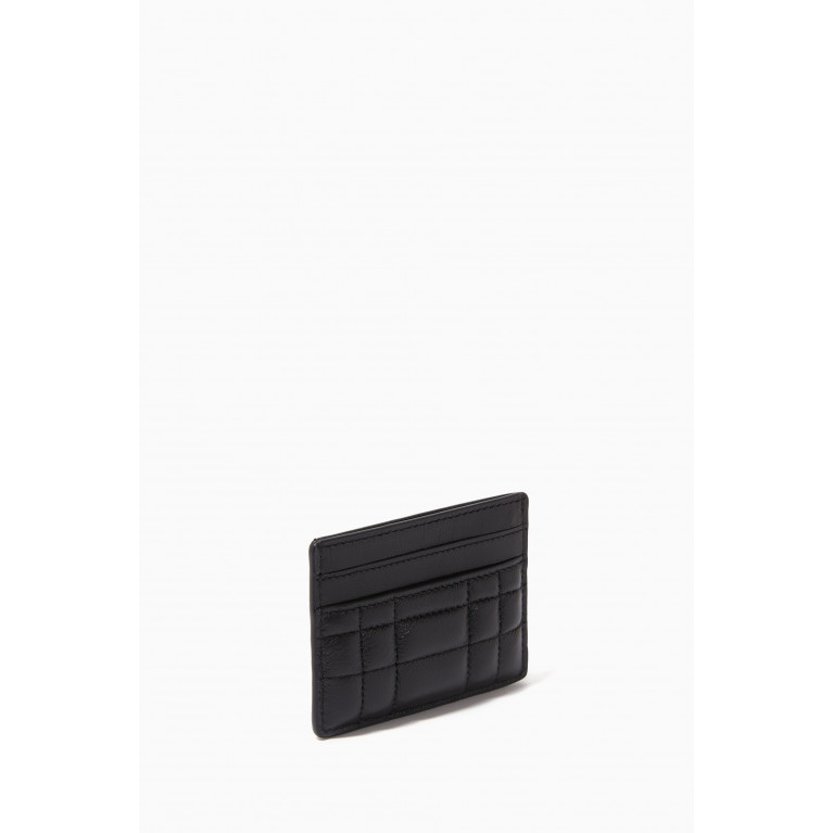 Kate Spade New York - Evelyn Card Case in Quilted Leather Black