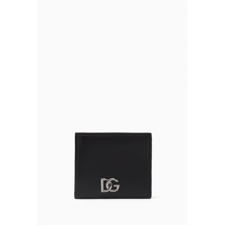 Dolce & Gabbana - DG Bi-fold Wallet in Leather Black