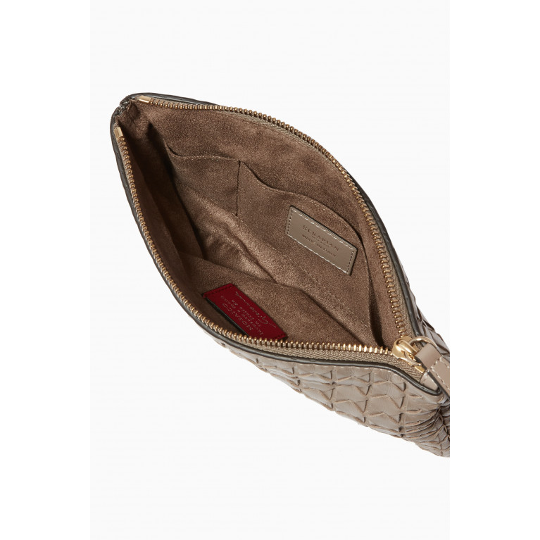 Serapian - Pouch in Mosaico Leather Neutral