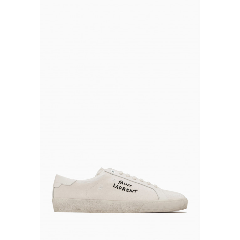 Saint Laurent - Court Classic SL/06 Sneakers in Canvas & Leather