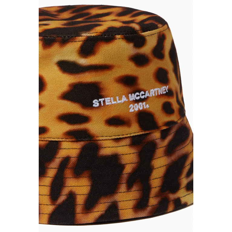 Stella McCartney - Leopard-print Bucket Hat in Eco-cotton Canvas