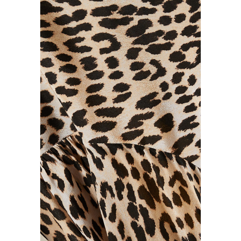 Maje - Ricata Leopard-print Mini Dress in Viscose
