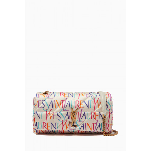 Saint Laurent - Medium Jamie Printed Chain Shoulder Bag in Silk