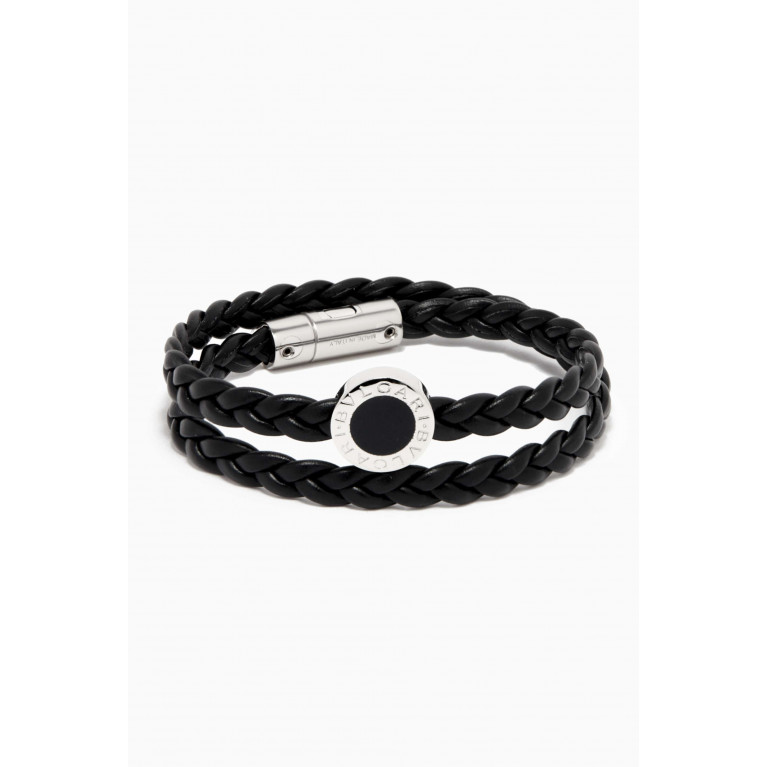 BVLGARI - Braided Double Bracelet in Calf Leather