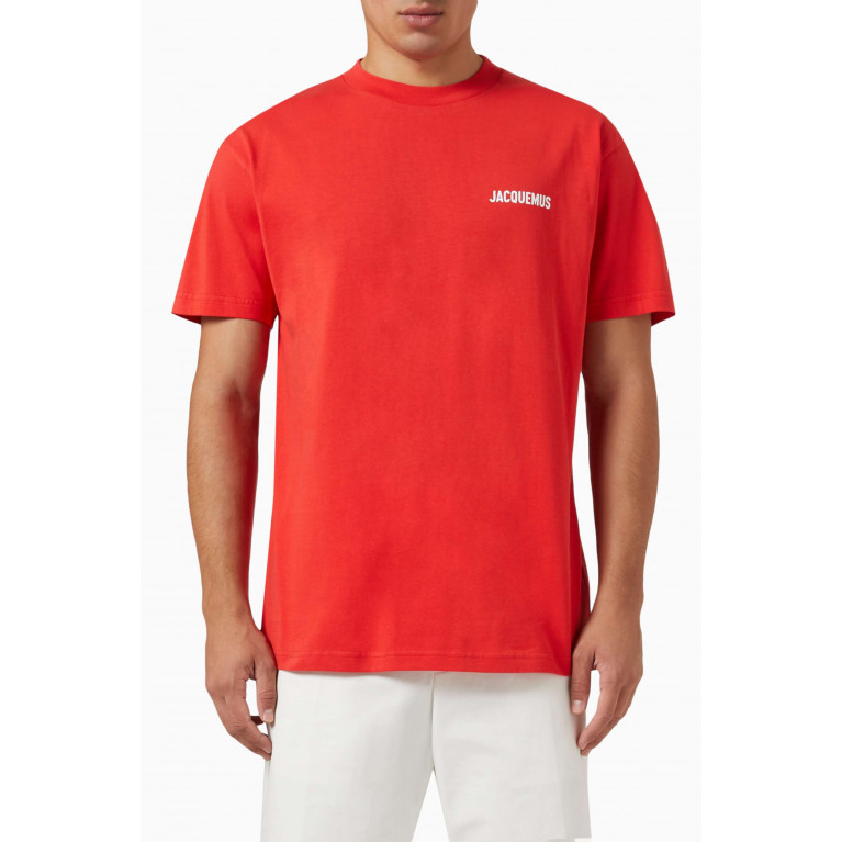 Jacquemus - Logo T-shirt in Cotton-jersey Red