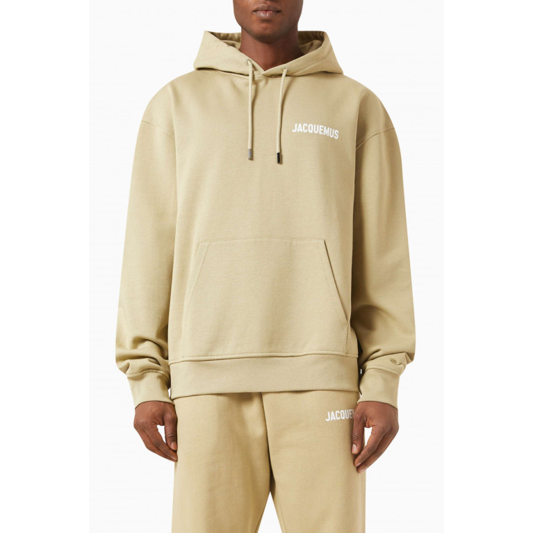 Jacquemus - Le Hooded Sweatshirt in Cotton Neutral
