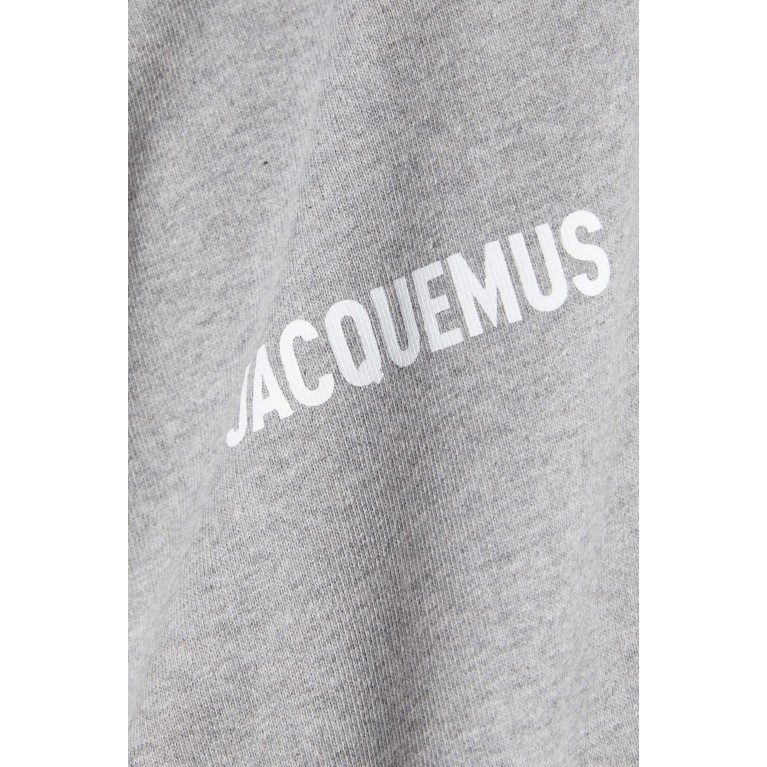 Jacquemus - Le Hooded Sweatshirt in Cotton Grey