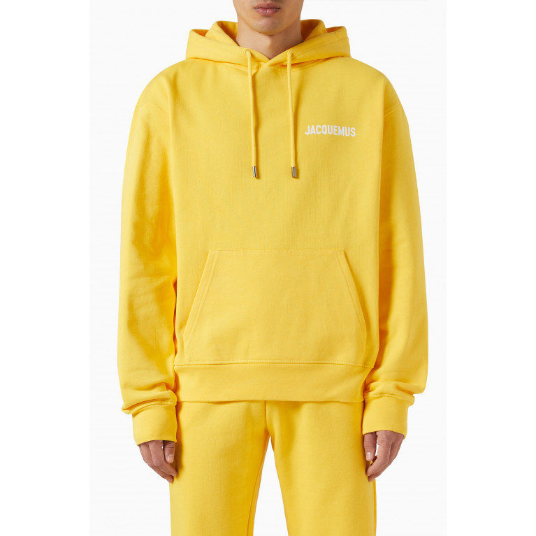 Jacquemus - Le Hooded Sweatshirt in Cotton Yellow