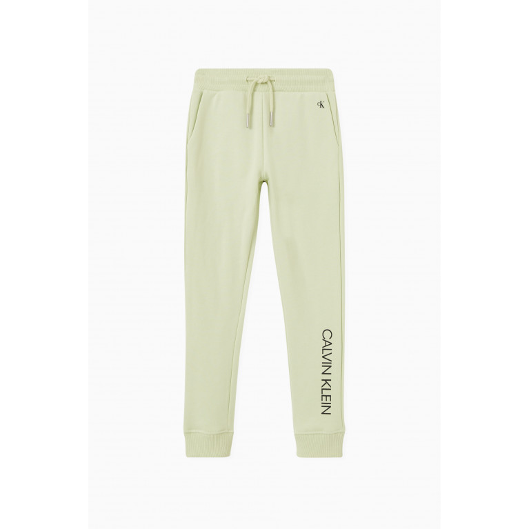 Calvin Klein - Logo Sweatpants in Cotton Green