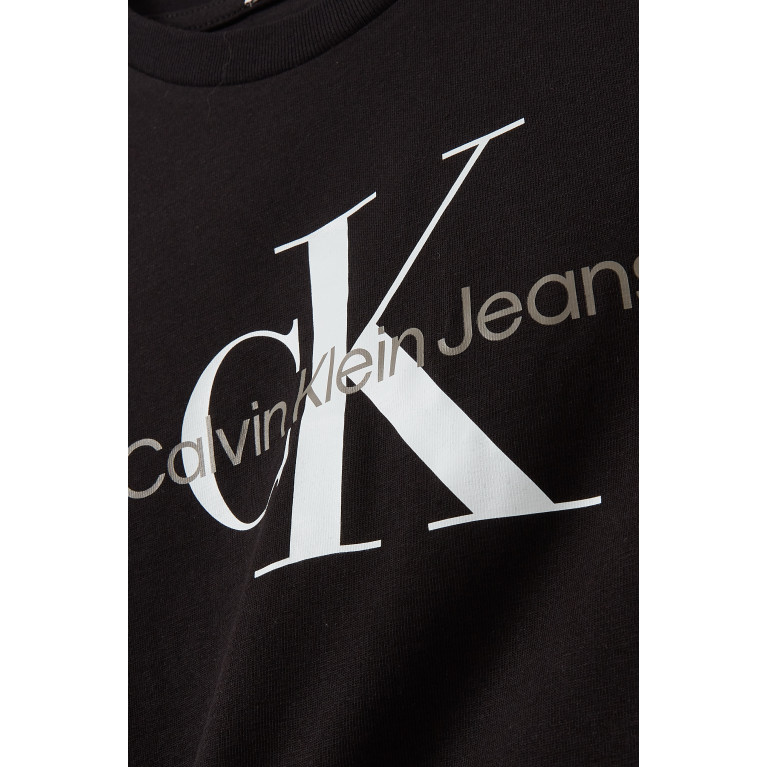 Calvin Klein - Logo Print T-shirt in Cotton Black