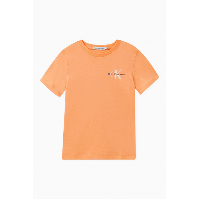 Calvin Klein - Logo T-shirt in Cotton Orange