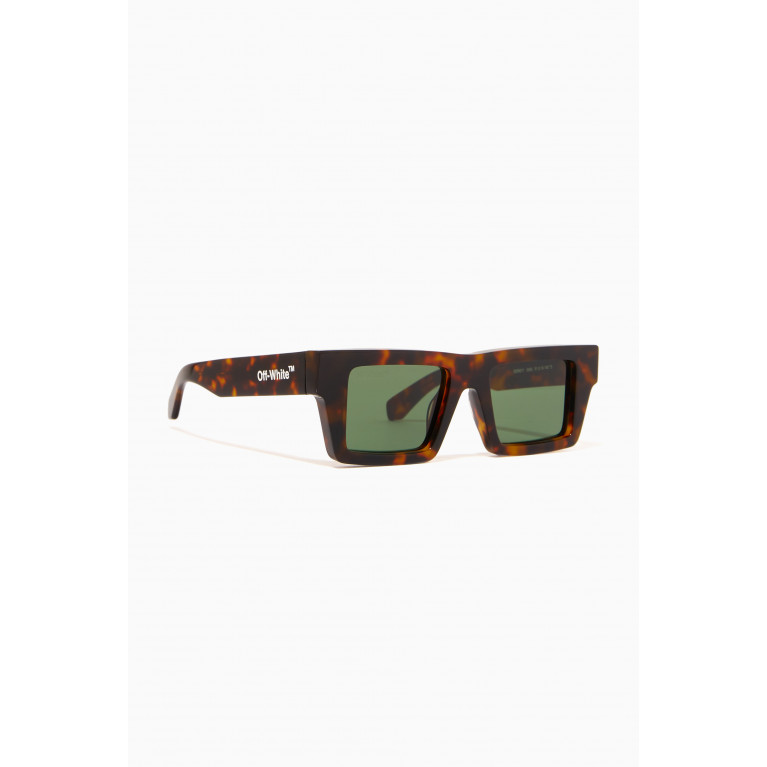 Off-White - Nassau Sunglasses in Acetate Brown