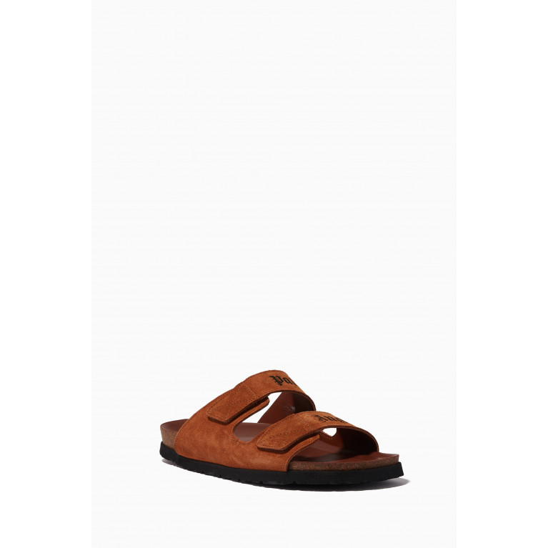 Palm Angels - Palm Angels Sandals in Suede Brown