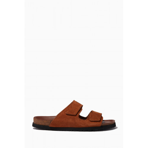 Palm Angels - Palm Angels Sandals in Suede Brown