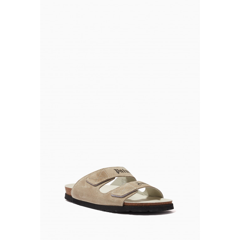 Palm Angels - Palm Angels Sandals in Suede White